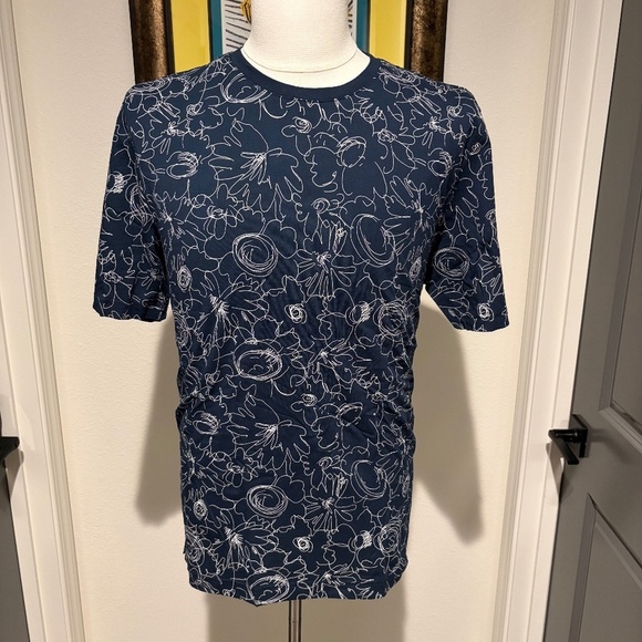 Ted Baker London Other - Ted Baker Men's Blue Art Print Luxury T-Shirt Size 5 | XL